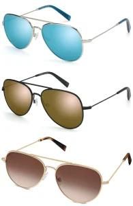 Gleaming Metal Combined Zyl Acetate Handmade Teardrop Shaped Sunglass