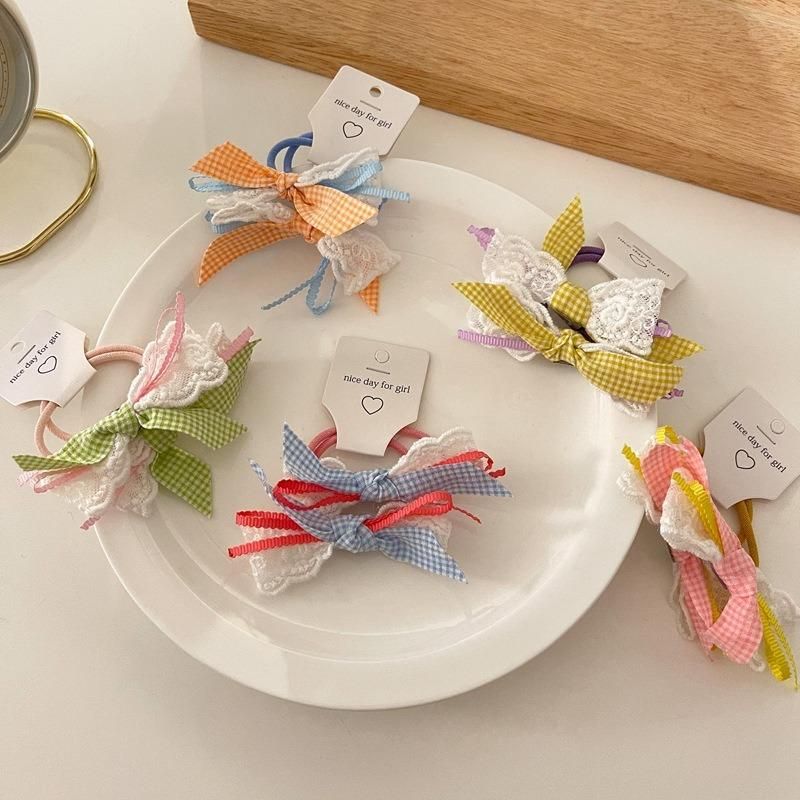Fashion Hair Accessories Candy Coloured Bow Hair Rope