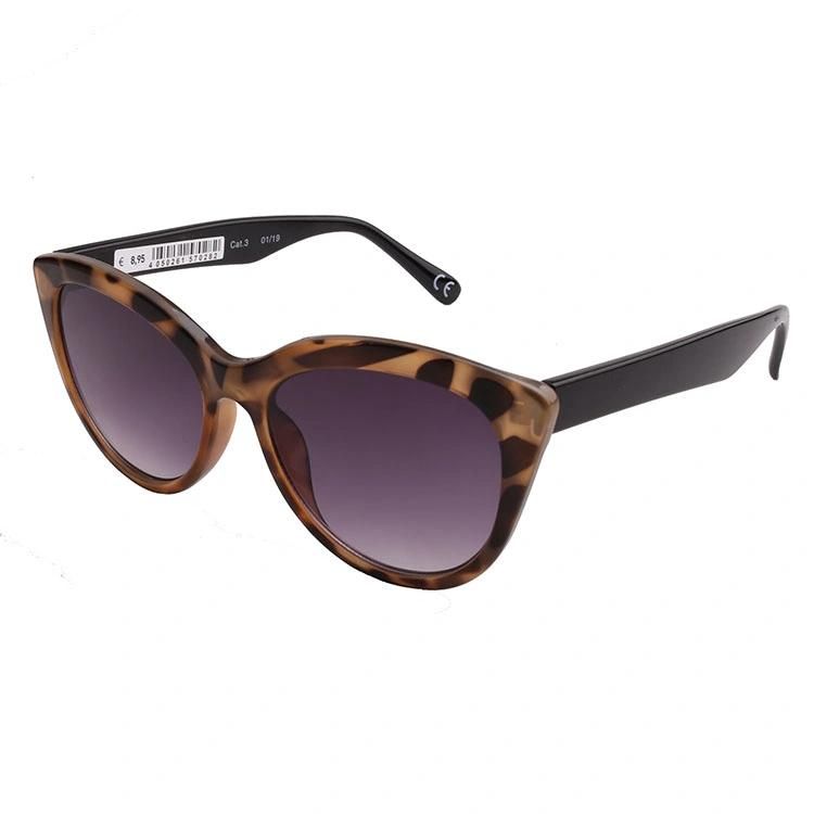 New Arrival Fashion Cat Eye PC Frame Mirror Lens Tortoise Frame Sunglasses 2021