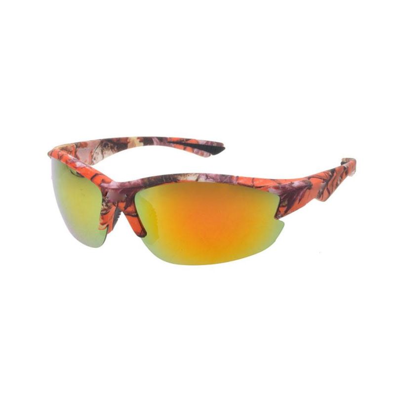 Mens Sport Full Shield Color Mirrored Lens Wrap Around Sunglasses
