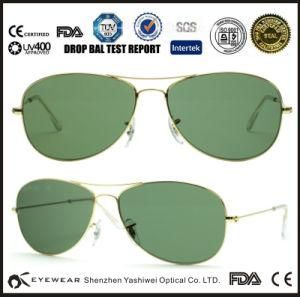 Polarized Lens Metal Pilot Sunglasses
