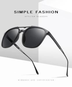Brand Designer Fullrim 400 UV Sunglasses Double Bridge Polarized Sunglass