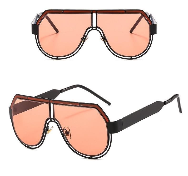 Hot Selling Wholesale Metal One-Piece Big Frame Sunglasses