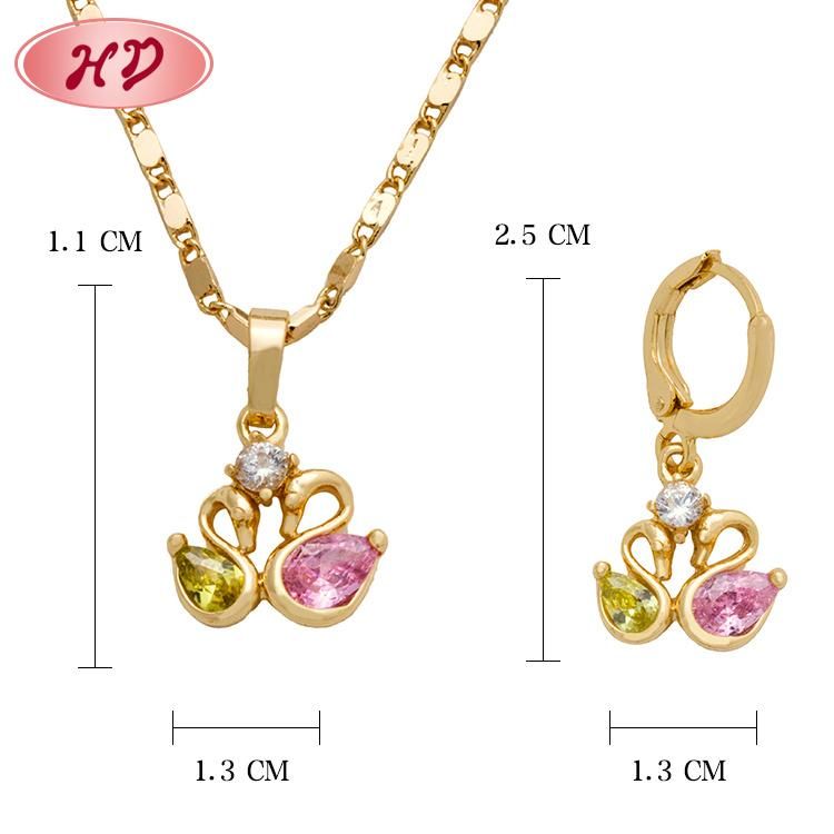 Wholesale Wedding Gift 18K Gold Plating Costume Jewelry Set