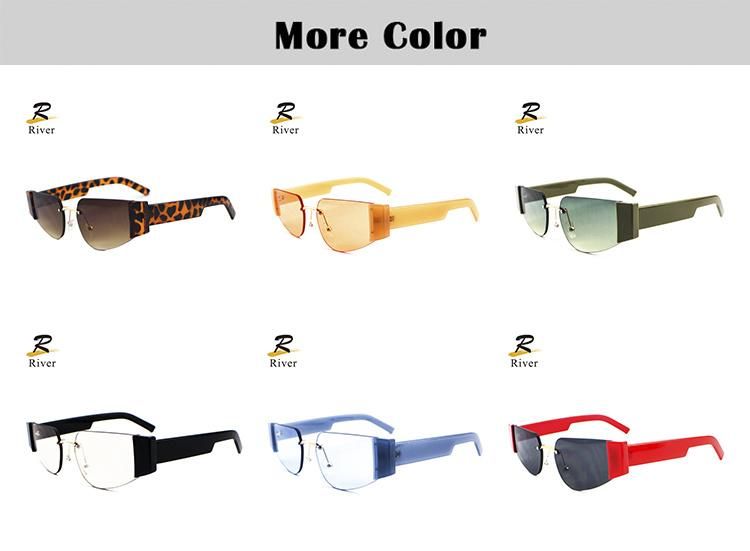 Flat Vintage PC Rimless Frame Women Ready Sunglasses