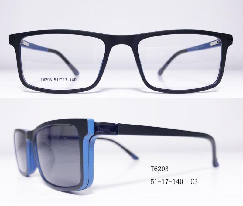 Clip on Magenatic Tr Sunglasses with Polarized Lens T6203