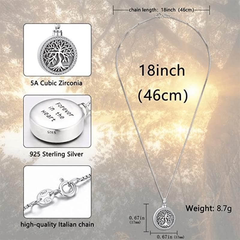 Tree of Life Titanium Steel Souvenir Pendant Jewelry Necklace
