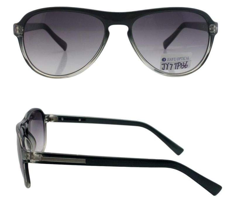 Wholesale CE UV Protection Lens Gradient Frame Color Plastic Sunglasses