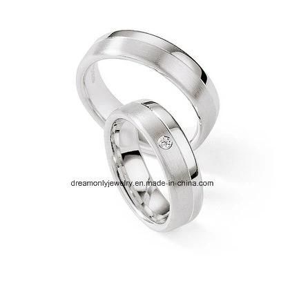 2017 Latest Wedding Fine Silver Rings, Lover 925 Sterling Silver Ring with Diamond, White Round Cubic Zirconia Ring