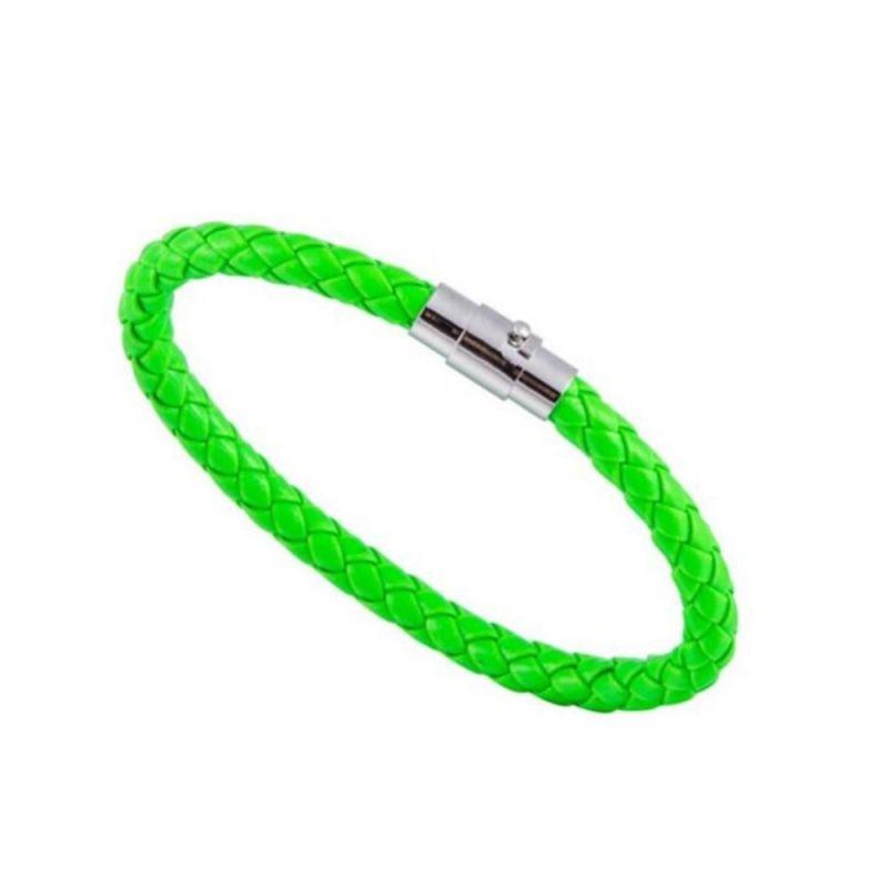 Fhot Sale Colorful Knitted Leather Bracelet