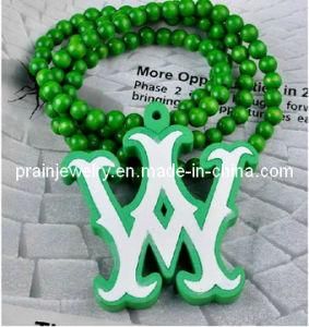 The Bead Necklace Fashion Jewelry/ Fine Jewellery Beads Necklaces Green Wood Natural Handmade Style 2013 for Men&prime;s Kind Women (PN-053)