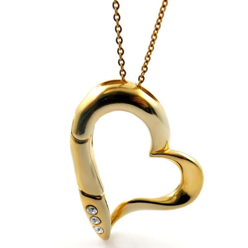 Stainless Steel Heart Pendant Zodiac Necklace Designs