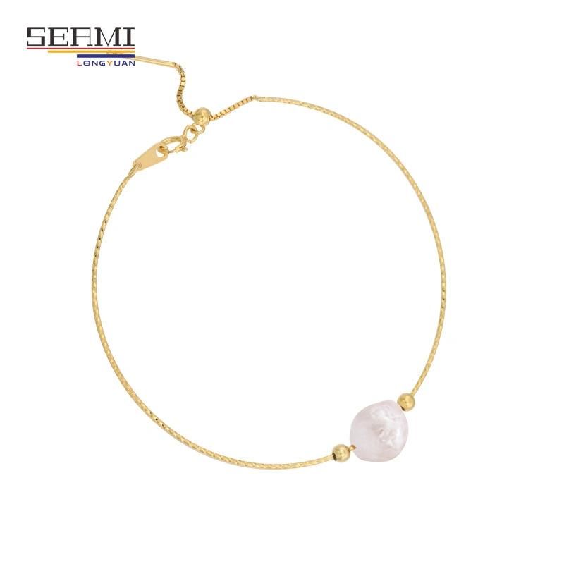 S925 Silver Baroque Bracelet Temperament Simple Pearl Bracelet