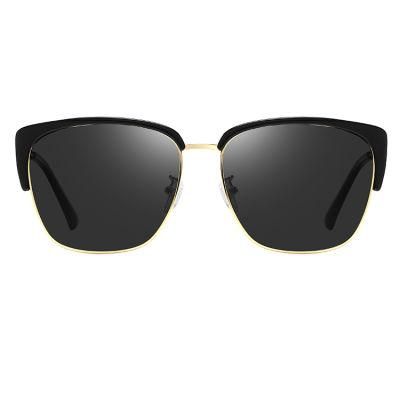 2019 Newly Square Shape Metal Mixture Sunglasses for Ready Made Goods