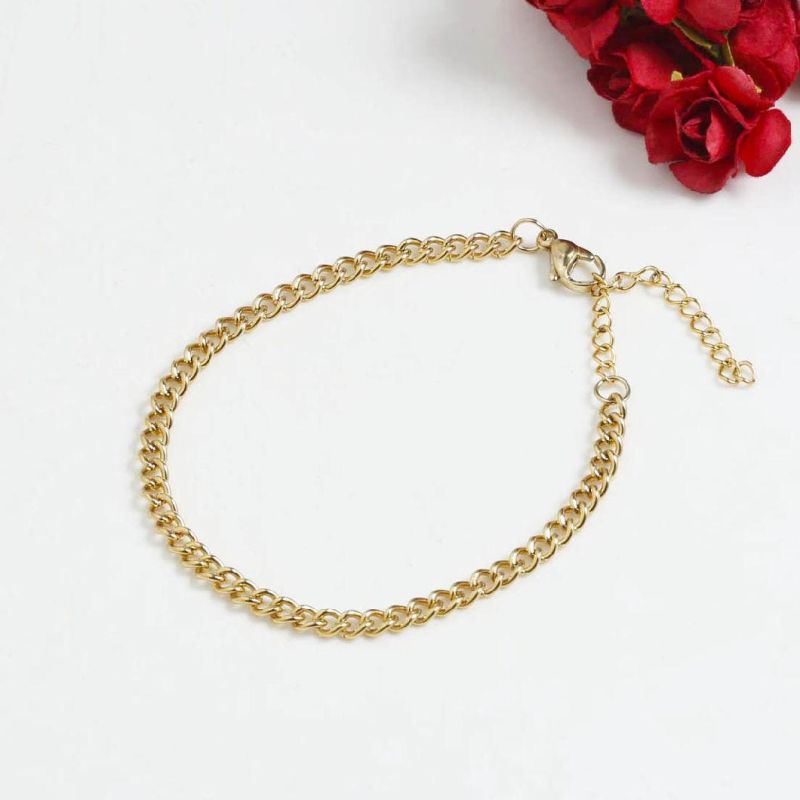 Manufacturer Custom High Quality Fashion Jewelry Joias Aco Cirurgico Cheap 316L Stainless Steel Jewelry 14K 18K Gold Bracelet jewellery