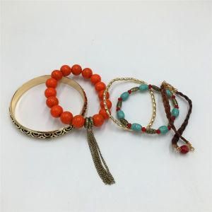 Hot Selling Charm Alloy Bracelet Knitting Bracelet with Beads