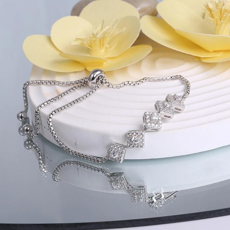 Fashion Accessories Fashion Jewelry New Style Hip Hop Jewellery AAA Charm Cubic Zirconia Moissanite Bracelet