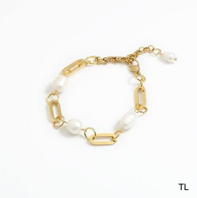 Manufacturer Custom Stainless Steel Jewelry 316L High Quality Non Tarnish Gold Plated Fashion Jewelry Women Bracelet