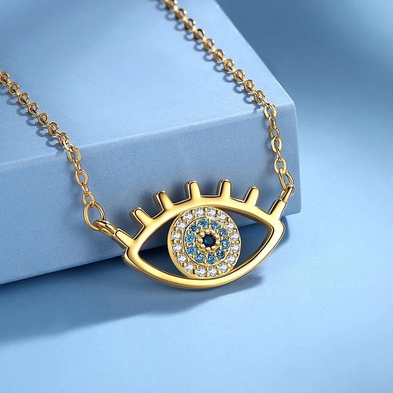 S925 Sterling Silver Devil′ S Eye Fashion Eye Clavicle Chain
