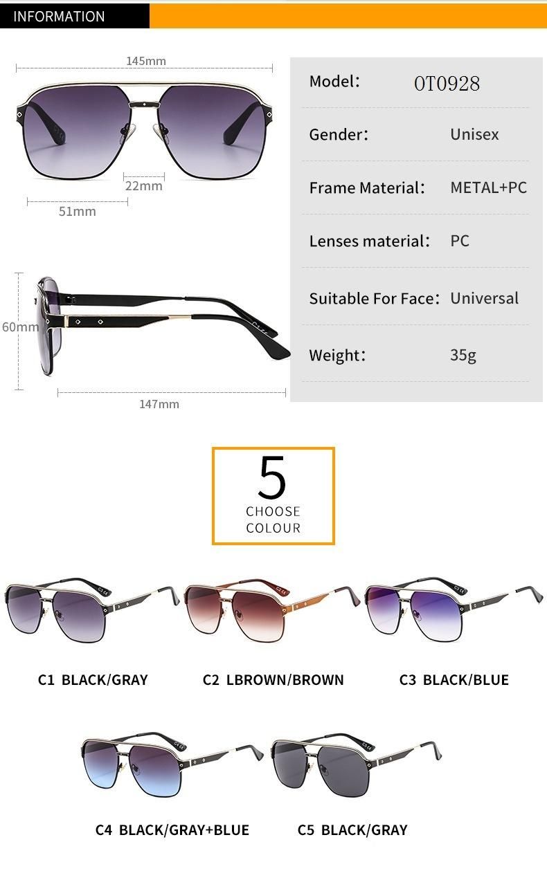 New Fashion Men′s Metal Sport Sunglasses