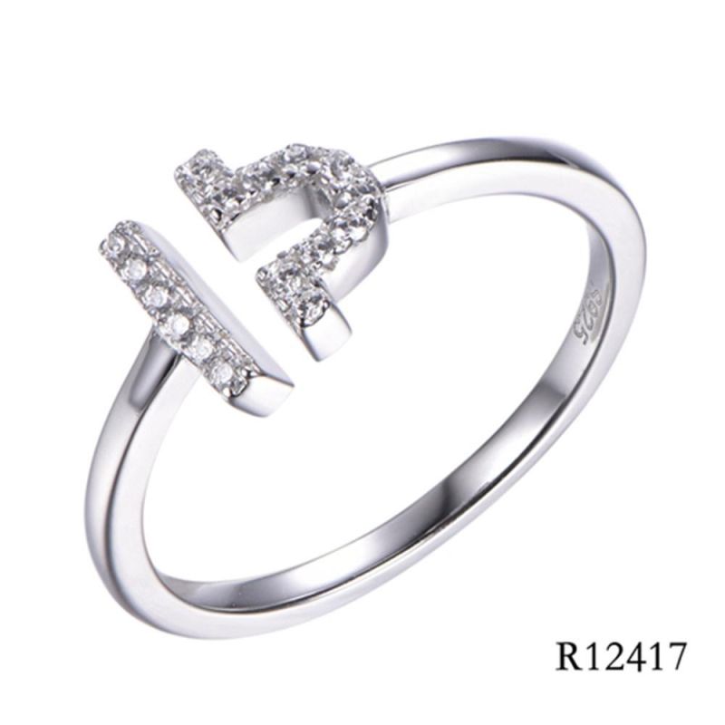 New Design 925 Sterling Silver with CZ Simple Ring