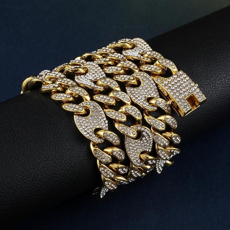 High Quality 1.2cm Copper Mens Tennis Chain Necklace