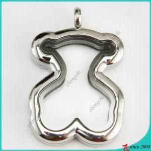 Stainless Steel Bear Memory Locket Pendant