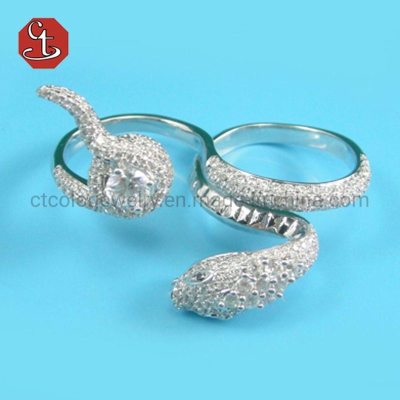 Gold Plating Open Snake Ring European Women Cool Animal Finger Adjusted Rings