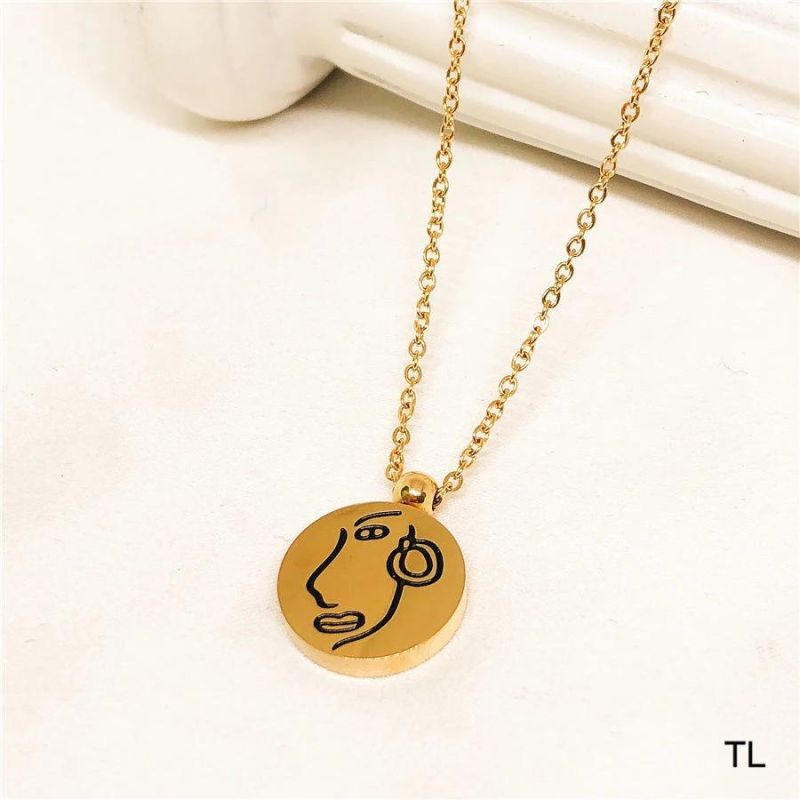 Manufacturer Custom Gold Plated Necklace High Quality Wholesale Brand Fashion Jewelry Waterproof Name Necklace 18K Gold Chain