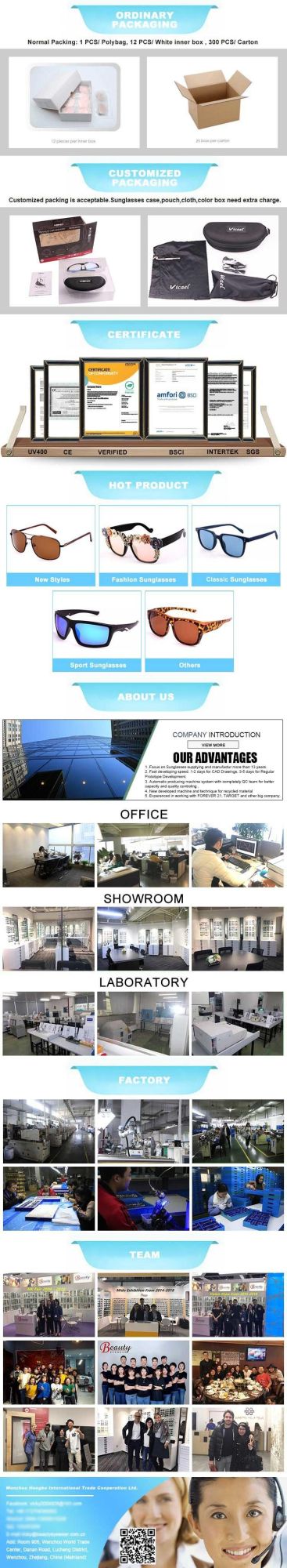 Contract Color Popular Style Eyes UV Sunglasses for Men