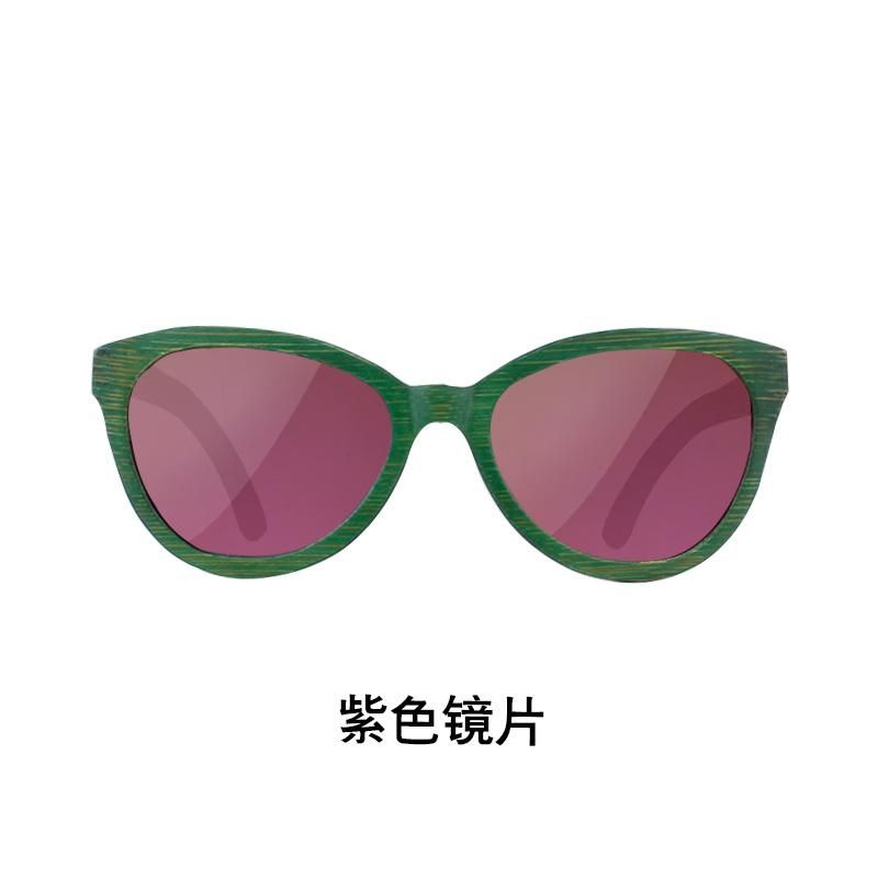 Trending Products Vintage Green Bamboo Wooden Sunglasses