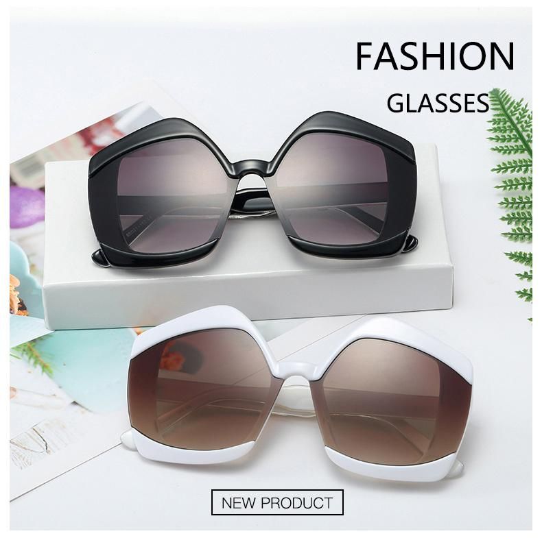 UV400 Resistant Ready to Ship Women Oversized Fashion Tr90 Sunglasses