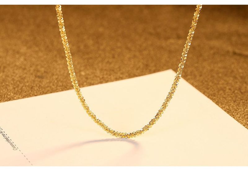 Sterling Sliver 925 Flower Spike Necklace for Women Fine Jewelry