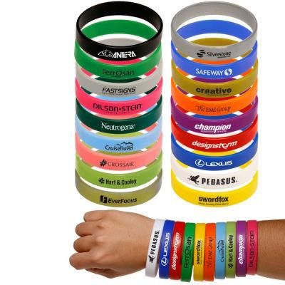 Hot Fashion Make You Own Word Glow in The Dark Stretch Price Office Promotional Item Segmented Bracelet Debossed Logo Silicone Wristband