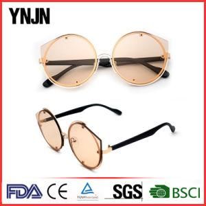 Ynjn Ladies Mirror Lenses Cat Eye Custom Sun Glasses (YJ-F83809)