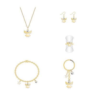 Low Price Gold Pearl Angel Girl Baby Jewelry Set