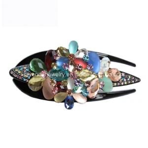 Hair Comb with Multi Crystal Hair Jewelry for Women