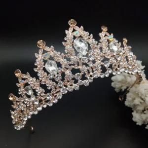 Luxury Tiaras Crown Fashion Webbing Bride Hair Ornaments Jewelry