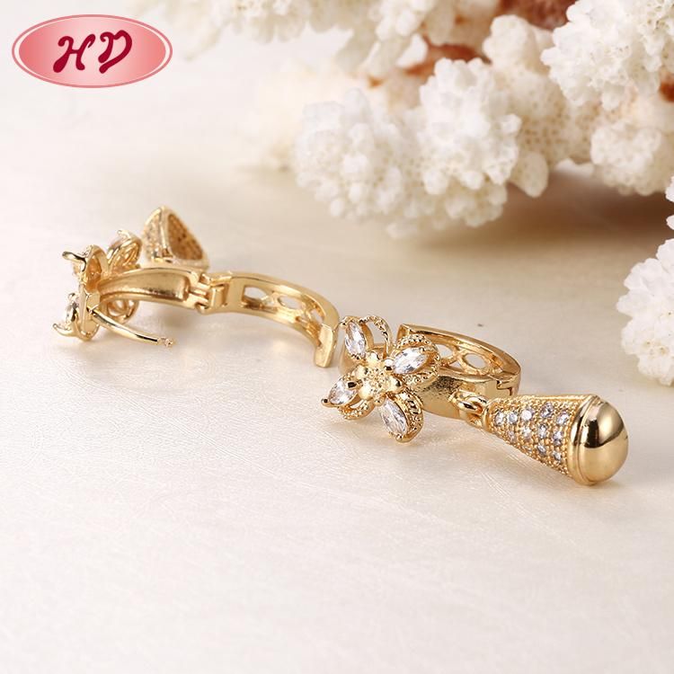 Colorful Jewelry Rainbow Cubic Zirconia Hoop Huggie Earrings for Women