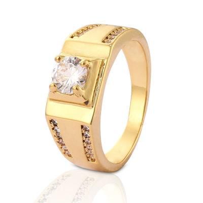 Fashion Women 18K Gold Plated Stainless Silver Steel Engagement Finger Wedding Rings Jewelry Design