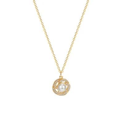 Gold Plated Dainty Pendant Necklace Gold Necklaces for Women