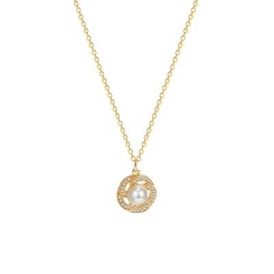 Gold Plated Dainty Pendant Necklace Gold Necklaces for Women