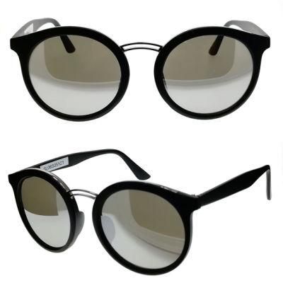 Plastic Fashion Sunglasses with Metal Nose Bridge