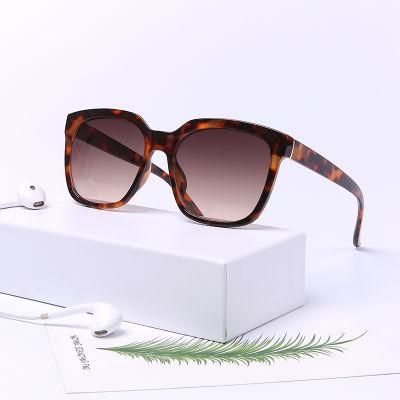 Fashion Luxury Mens Women Retro Custom Leopard Print Frame Plastic Sunglasses