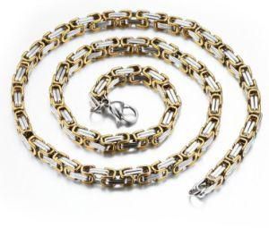 Mens Necklace Pendant Gold/Silver Color Stainless Steel Chain Thick Europe and America Men Necklaces