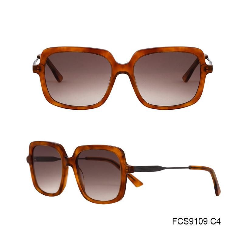 High Quality Hand-Make with Eco Friendly Acetate Sunglasses for Lady