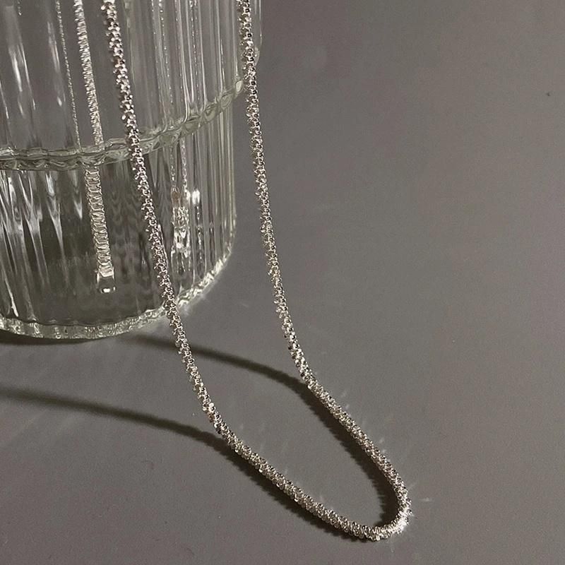 Fashion Fine Jewelry Silver Colour Sparkling Clavicle Chain Choker Necklace