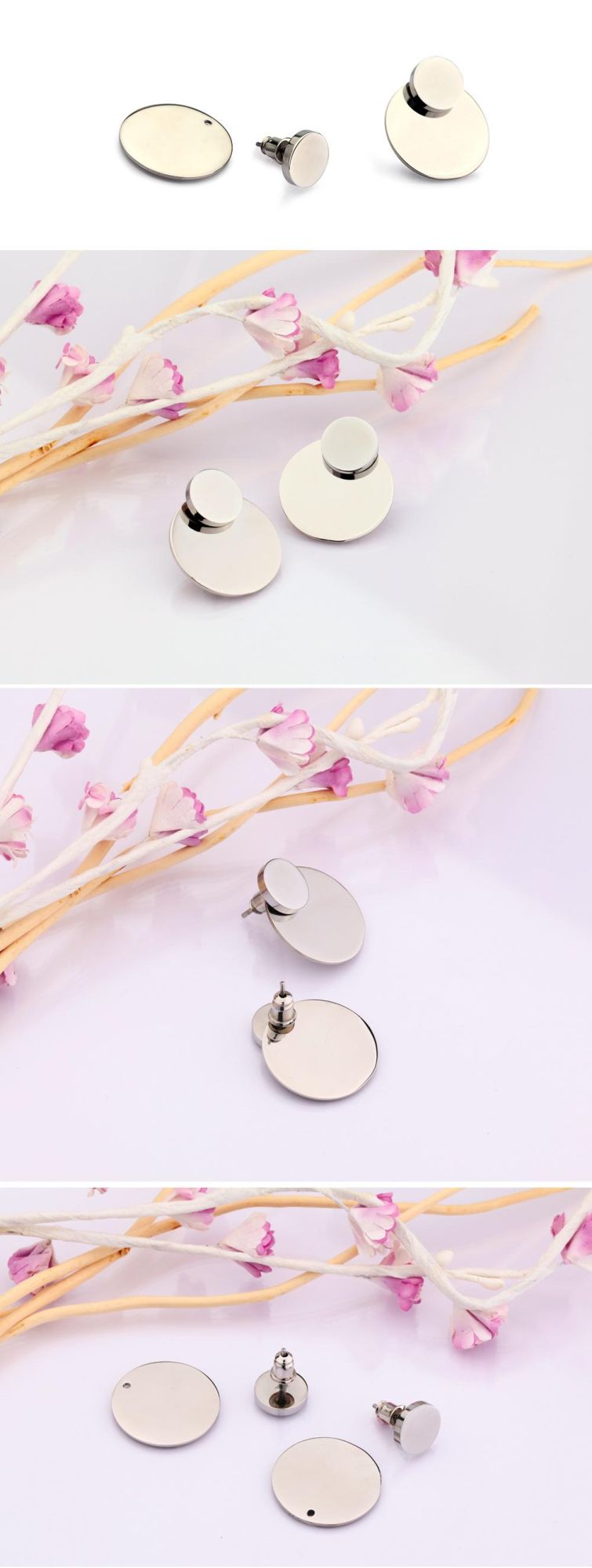 Stainless Steel Earrings New Fashion Jewelry Minimalist Earring Stud