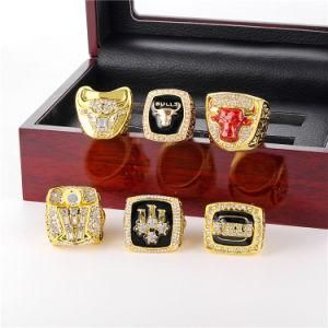 Custom Basketball Chicago Bull Championship Rings Set Men Jewelry Champion Personalized Rings