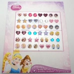 Princess Stick on Earring Sets (YJWD00962)